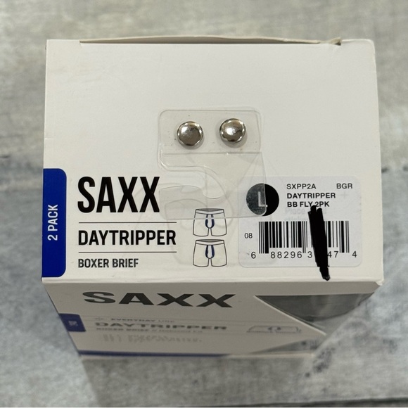 SAXX 2-PACK DAYTRIPPER BOXER BRIEF MEN'S UNDERWEAR ASSORTED COLORS - SZ - L - Picture 7 of 7